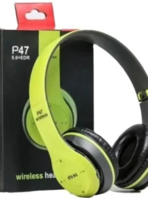 P47 Bluetooth Wireless Over The Head Headphones GREEN